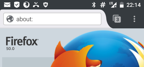 Firefox 50 AOSP 7.1