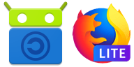 Logos de F-Droid et Firefox Lite
