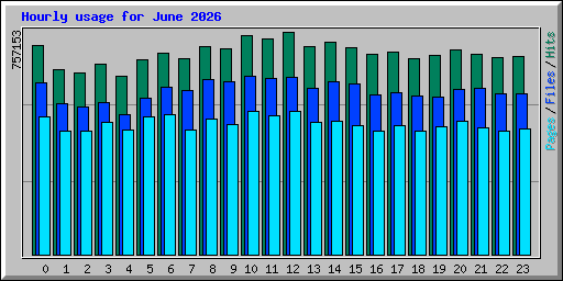 Hourly usage for June 2026