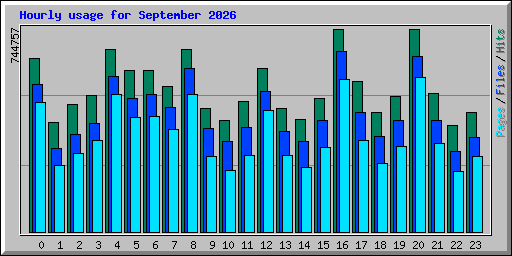 Hourly usage for September 2026